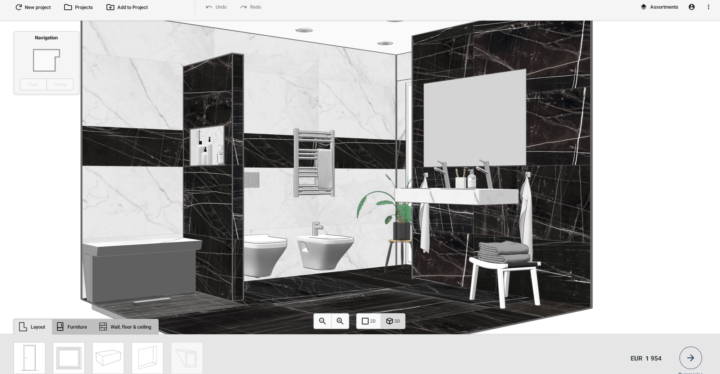 Bathroom design software from Spark Vision