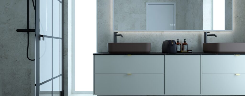 Bathroom vanity in a Bathroom Layout